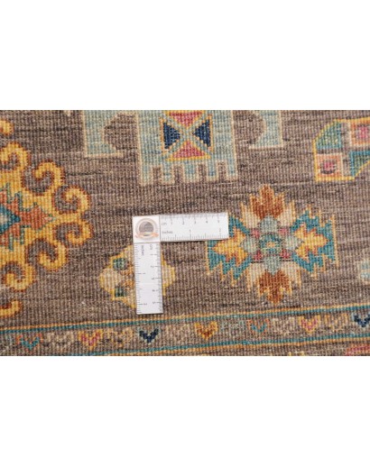 Tappeto Tribal Pakistan bianco giallo 147x202