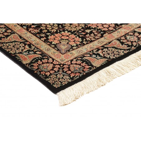 Tappeto Ghom seta Persia marrone 78x124