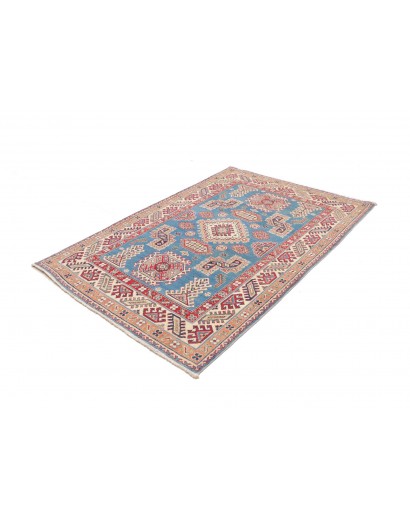 Tappeto Kazak Afghanistan beige grigio 125x182