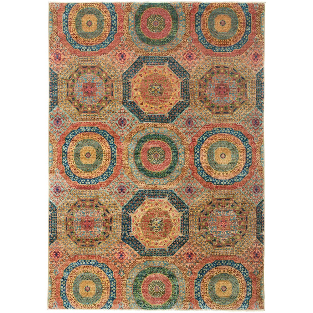 Tappeto Mamlouk Pakistan bianco arancione 167x238 Tappeto Mamlouk Pakistan bianco arancione 167x238