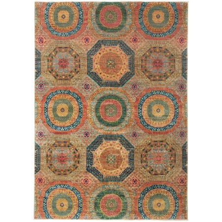 Tappeto Mamlouk Pakistan bianco arancione 167x238