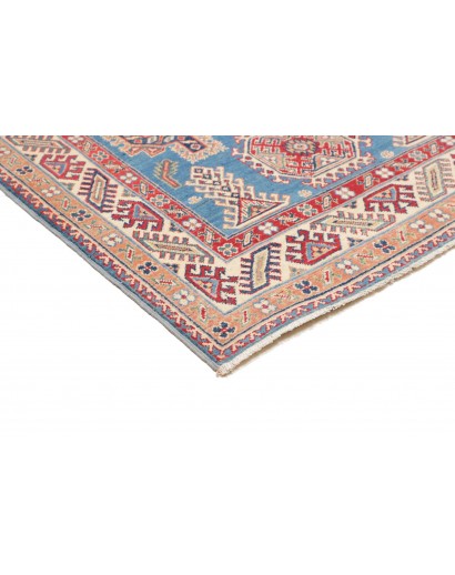 Tappeto Kazak Afghanistan beige grigio 125x182