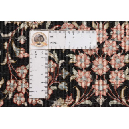 Tappeto Ghom seta Persia marrone 78x124