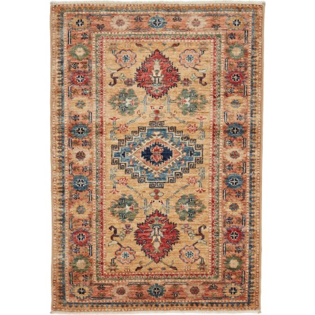 Tappeto Kazak Fine Pakistan marrone verde 82x119