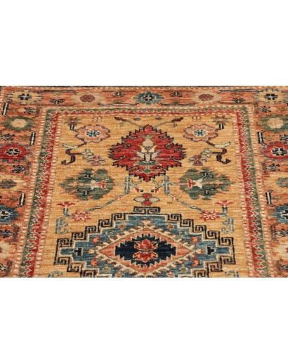 Tappeto Kazak Fine Pakistan marrone verde 82x119