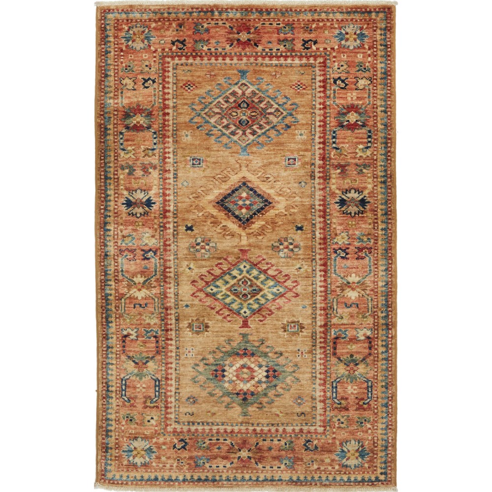 Tappeto Kazak Fine Pakistan arancione 80x131