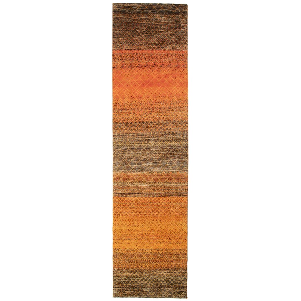 Tappeto Royal Gabbeh Pakistan arancione 76x299 Tappeto Royal Gabbeh Pakistan arancione 76x299