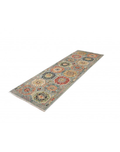 Tappeto Tribal Pakistan marrone grigio 82x240