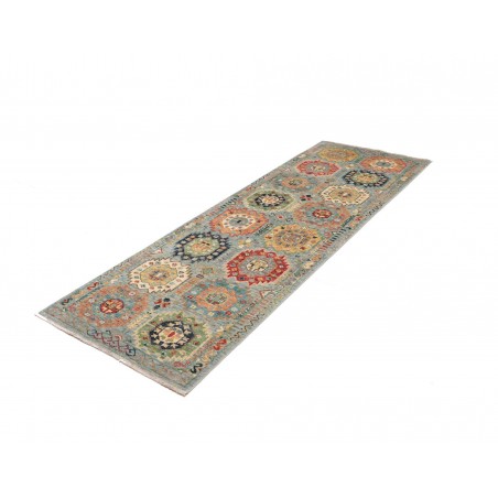 Tappeto Tribal Pakistan marrone grigio 82x240