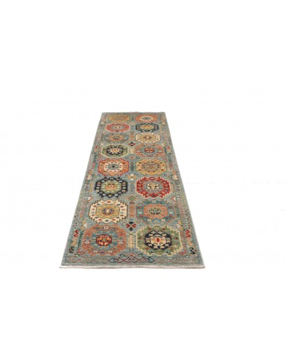 Tappeto Tribal Pakistan marrone grigio 82x240