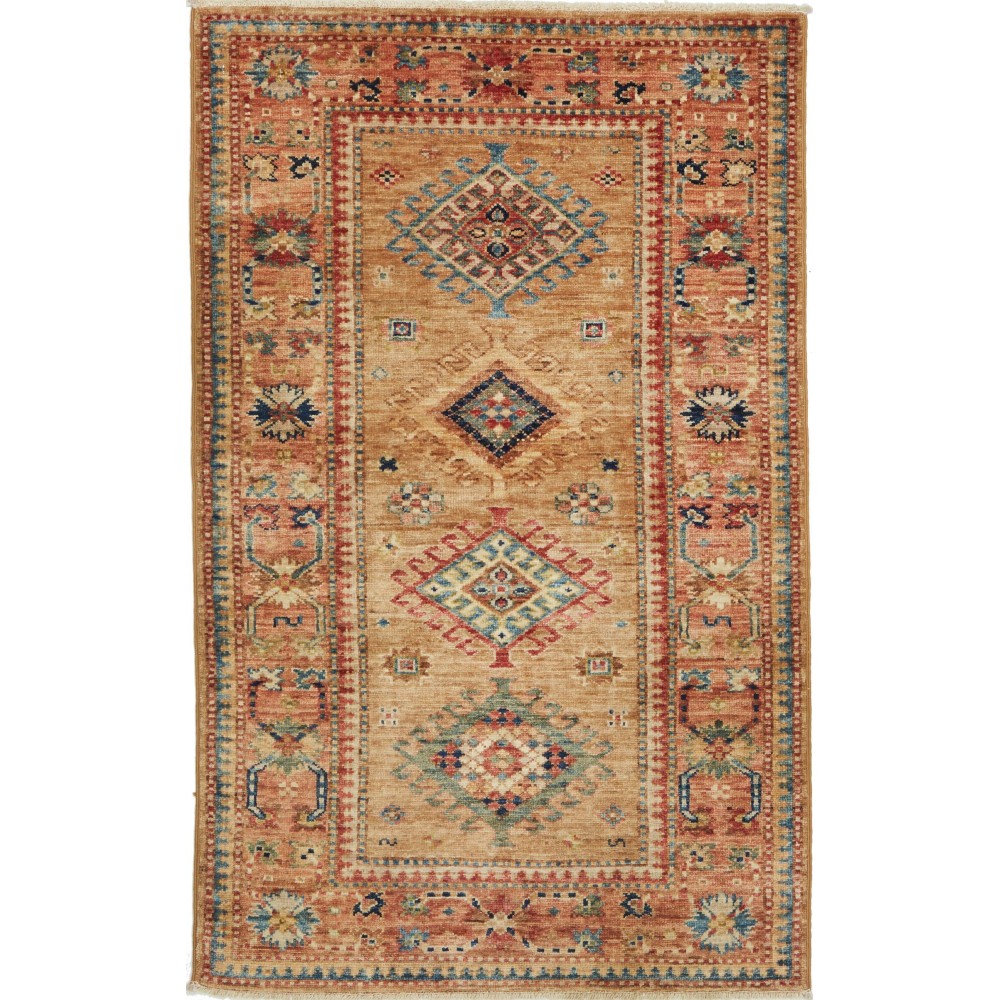 Tappeto Kazak Fine Pakistan arancione 80x130