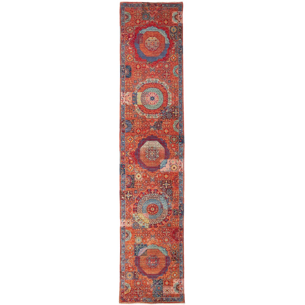 Tappeto Mamlouk Pakistan marrone beige 86x402 Tappeto Mamlouk Pakistan marrone beige 86x402