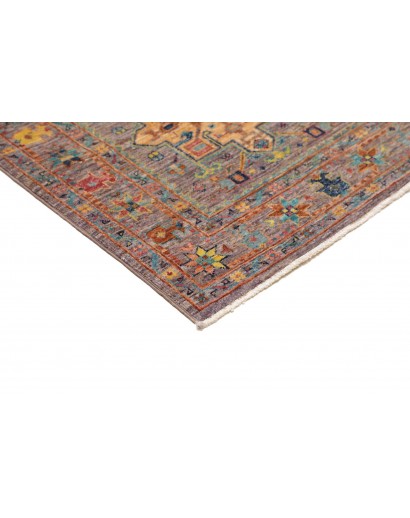 Tappeto Tribal Pakistan marrone grigio 80x260