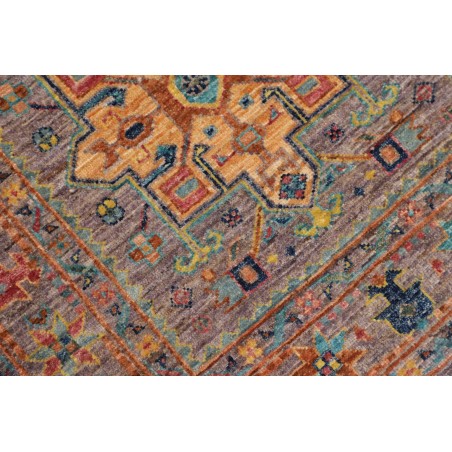 Tappeto Tribal Pakistan marrone grigio 80x260