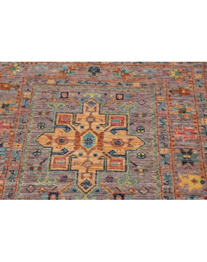 Tappeto Tribal Pakistan marrone grigio 80x260