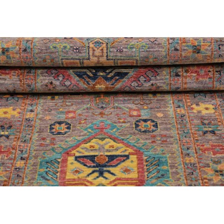 Tappeto Tribal Pakistan marrone grigio 80x260