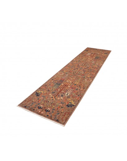 Tappeto Shahi Fine Pakistan marrone grigio 79x301