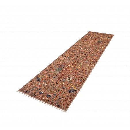 Tappeto Shahi Fine Pakistan marrone grigio 79x301