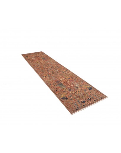 Tappeto Shahi Fine Pakistan marrone grigio 79x301