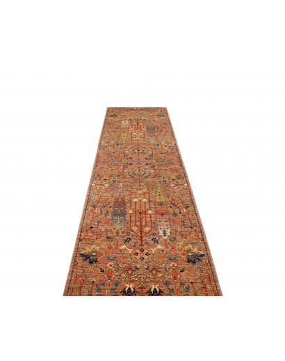 Tappeto Shahi Fine Pakistan marrone grigio 79x301