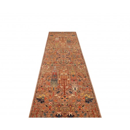 Tappeto Shahi Fine Pakistan marrone grigio 79x301