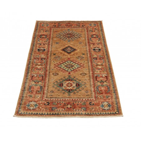 Tappeto Kazak Fine Pakistan marrone bianco 79x129