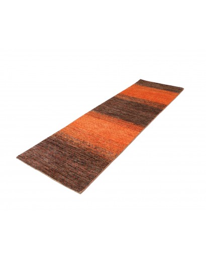 Tappeto Royal Gabbeh Pakistan marrone verde 77x249