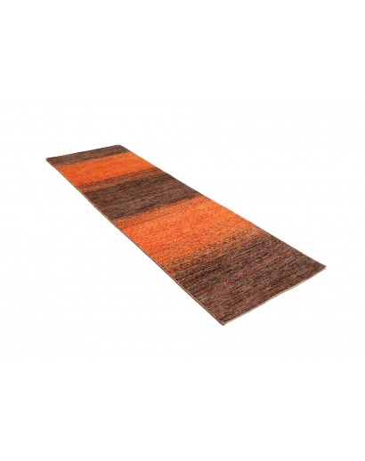 Tappeto Royal Gabbeh Pakistan marrone verde 77x249
