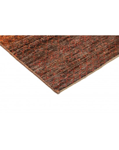Tappeto Royal Gabbeh Pakistan marrone verde 77x249