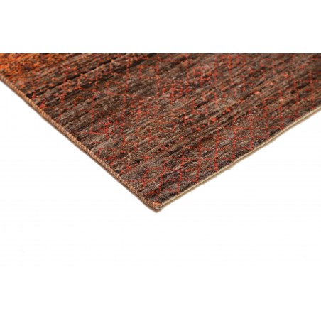 Tappeto Royal Gabbeh Pakistan marrone verde 77x249
