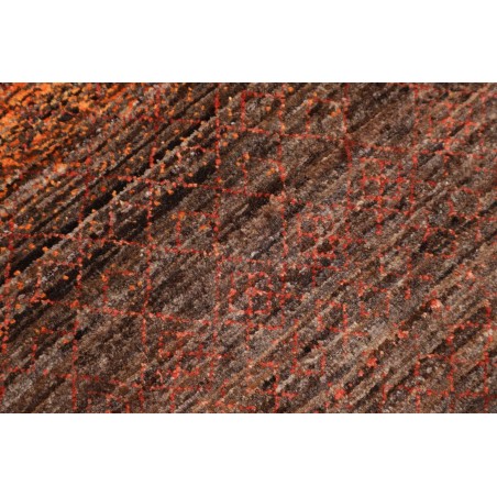 Tappeto Royal Gabbeh Pakistan marrone verde 77x249