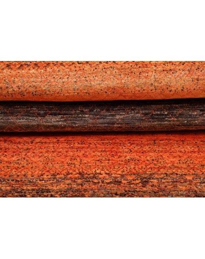 Tappeto Royal Gabbeh Pakistan marrone verde 77x249