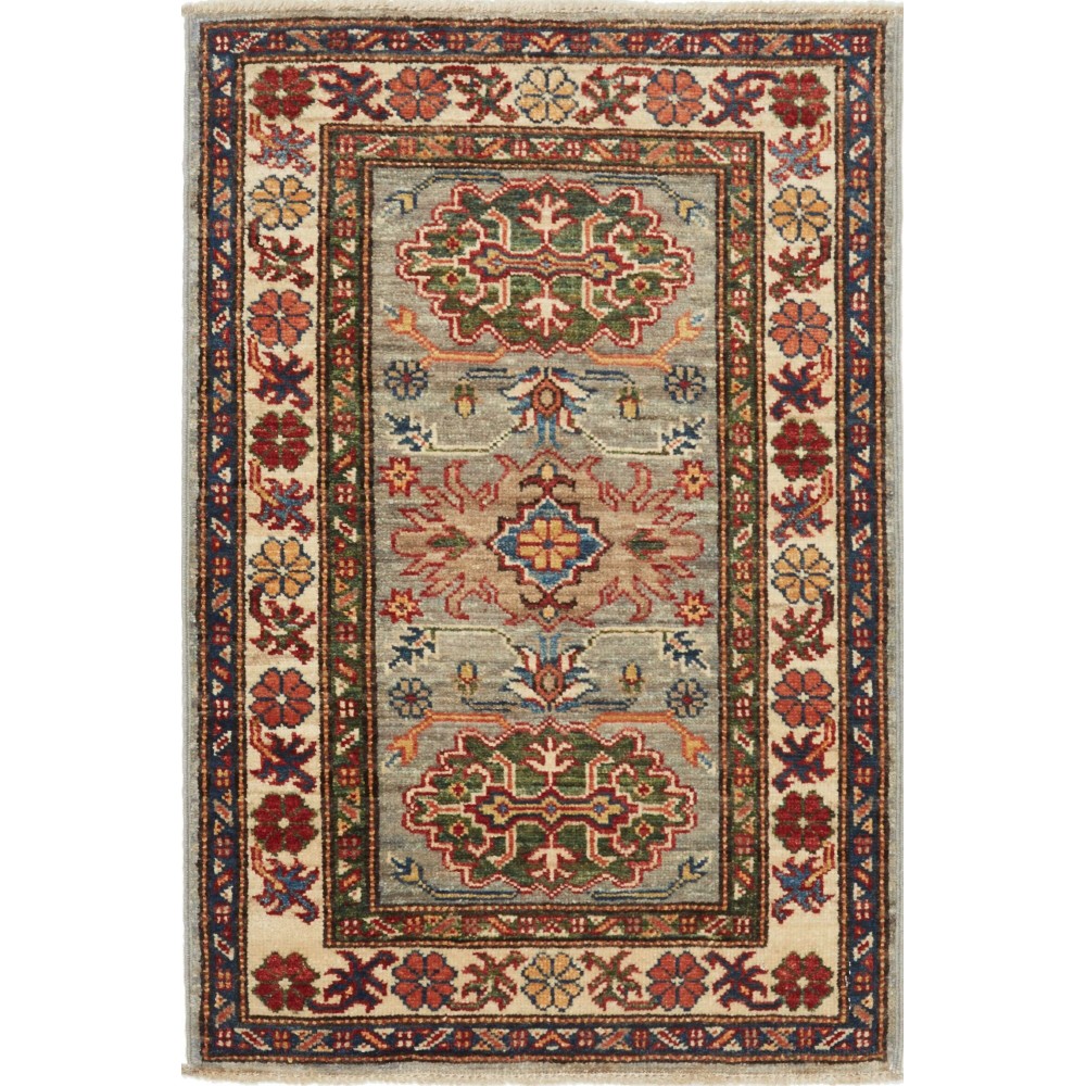 Tappeto Kazak Fine Pakistan azzurro beige 63x95