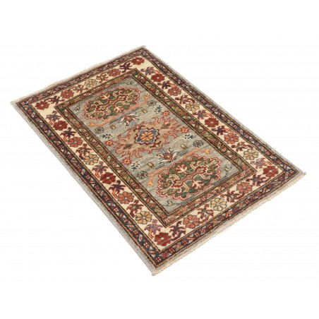 Tappeto Kazak Fine Pakistan azzurro beige 63x95