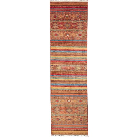 Tappeto Samarkand Pakistan rosso grigio 81x302