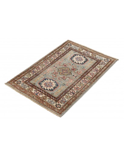 Tappeto Kazak Fine Pakistan marrone azzurro 62x88