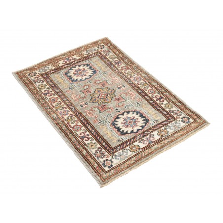 Tappeto Kazak Fine Pakistan marrone azzurro 62x88