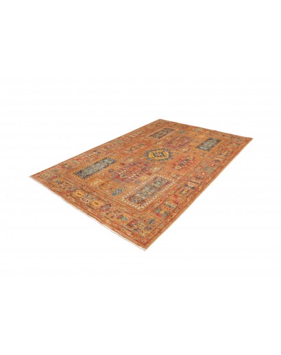 Tappeto Tribal Pakistan arancione grigio 171x244