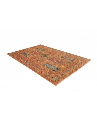 Tappeto Tribal Pakistan arancione grigio 171x244
