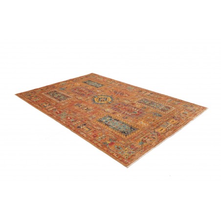Tappeto Tribal Pakistan arancione grigio 171x244