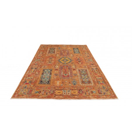 Tappeto Tribal Pakistan arancione grigio 171x244