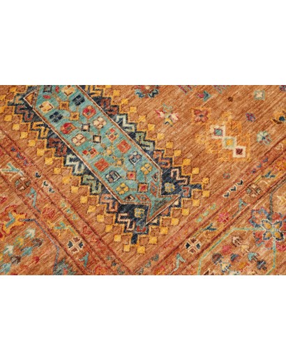 Tappeto Tribal Pakistan arancione grigio 171x244