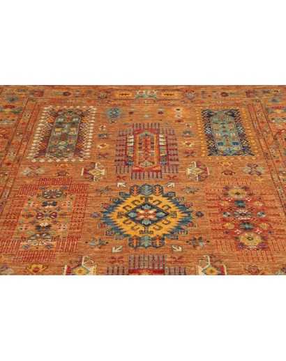 Tappeto Tribal Pakistan arancione grigio 171x244