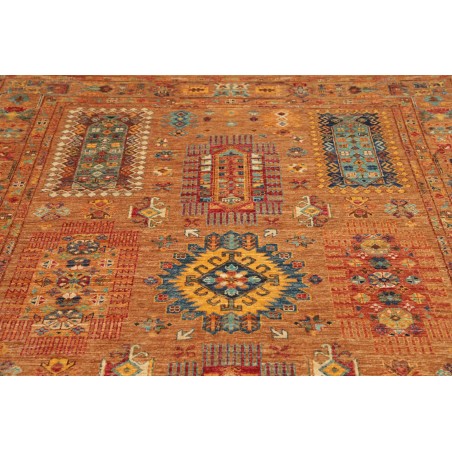 Tappeto Tribal Pakistan arancione grigio 171x244