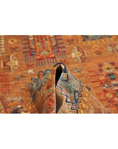 Tappeto Tribal Pakistan arancione grigio 171x244