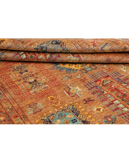 Tappeto Tribal Pakistan arancione grigio 171x244