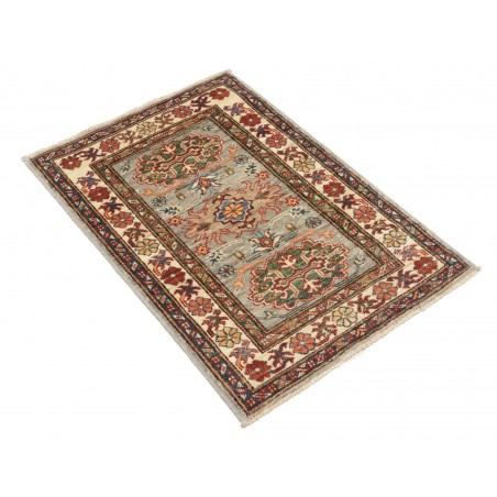 Tappeto Kazak Fine Pakistan azzurro beige 64x95