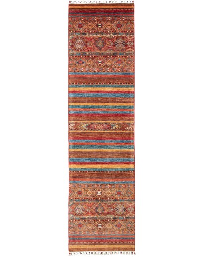 Tappeto Samarkand Pakistan marrone arancione 81x307
