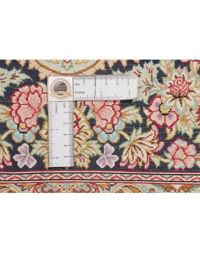 Tappeto Ghom seta Persia marrone 78x118