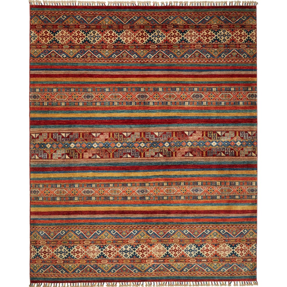 Tappeto Samarkand Pakistan marrone grigio 198x246